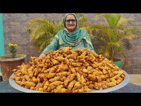 POTATO ROLL SAMOSA Recipe By Granny | EASY POTATO SNACKS | SAMOSA FINGERS | Potato Recipes