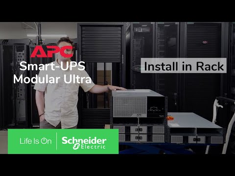 APC Smart-UPS Modular Ultra 5-20kW - How to install the UPS in a rack