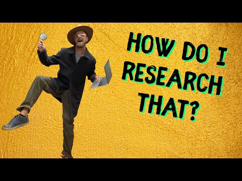 How YOU Can Research Unknown Items Like A Pro.