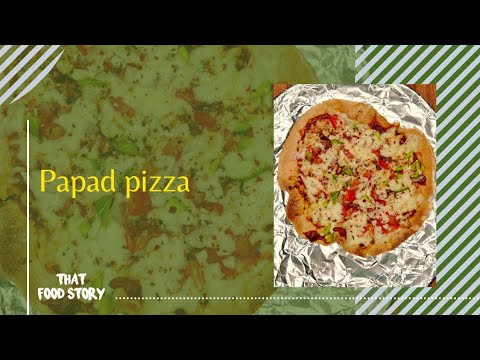 Papad Pizza | 5 mins Snack | Easy Snack Recipe | Homemade Pizza | Cheezy Pizza