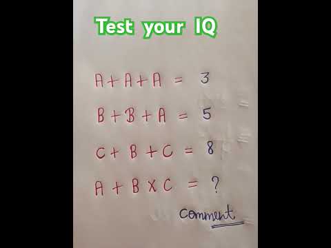 Test ur IQ | brain test | maths puzzle #trending #viralvideo #ytshorts_ #mathstricks #shorts #most