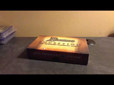 2015 Bowman Inception Baseball break