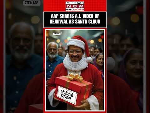 Arvind Kejriwal Portrayed As Santa Claus In This A.I. Generated Video | Watch #shorts