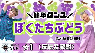 【ぼくたちぶどう】鈴木翼・福田翔『簡単ダンス』 運動会や発表会で踊れる！簡単アレンジダンス！