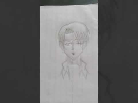 desenhando levi de atack on titan! (;-;)