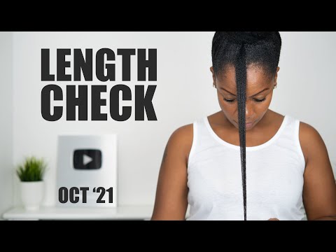 NATURAL HAIR GROWTH UPDATE / LENGTH CHECK (6 Month Comparisons Photos) (April 2021 - Oct 2021)