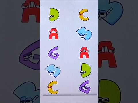 Alphabet lore matching puzzle #shorts #alphabet #alphabetlore #alphabets #puzzle #game #trending