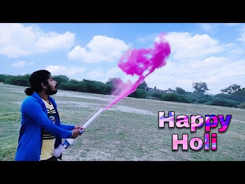 How to Make Holi Gulal Gun at Home || How to Make Pichkari Gun For Holi