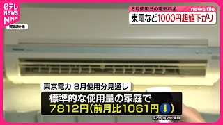 【東京電力】8月使用分の電気料金1061円値下がりへ  政府の補助再開で