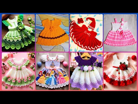 Los mejores vestidos de bebé tejidos a crochet hechos a mano