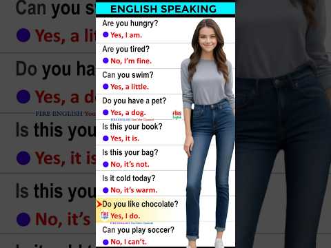 ️How to speak English fluently? Daily use English question answer practice #englishquestioansanswers