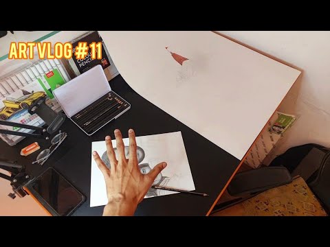 ART VLOG #11 | AB SE DRAW KRUGA RAM MANDIR 🚩 KO COLOUR PENCIL SE 🥰