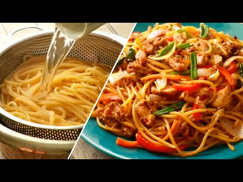 The Best Chow Mein Recipe You'll Ever Try! Chicken Vegetable Chow Mein | Stir Fried Spaghetti