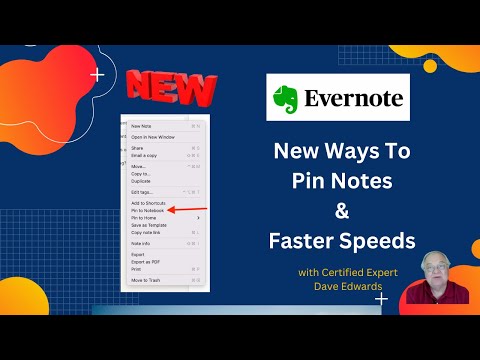 New in Evernote: Pinning Notes & Faster Speeds