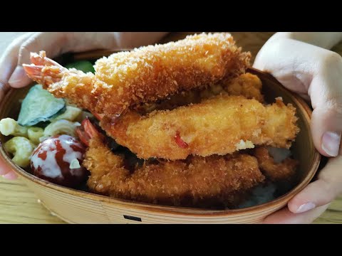 How to make Japanese fried prawn bento | エビフライ弁当の作り方