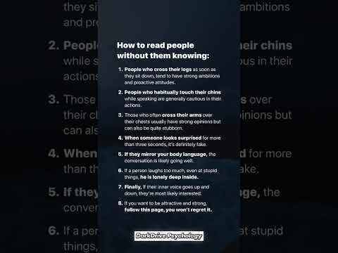 How to read people without them knowing #psychology #manipulation #mindset