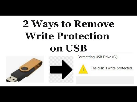 2 Ways to Remove Write Protection from USB Drive | 'This disk is write protected'