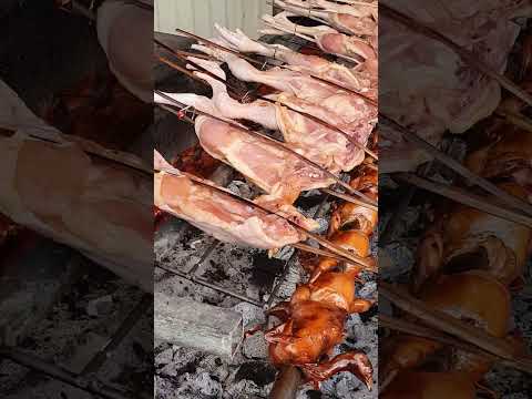 chickens grill street food in Battambang #shorts #short #viralvideo