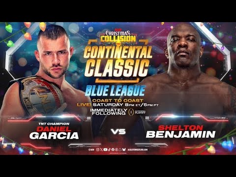 AEW Collision Shelton Benjamin vs Daniel Garcia Continental Classic (SIM)