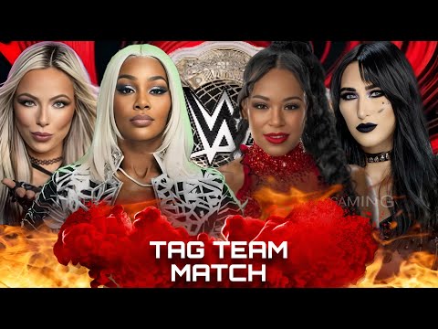 WWE 2K24 • Tag Team Match - Liv Morgan Jade Cargill VS Bianca Belair Rhea Ripley | WWE