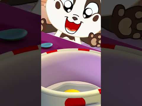 Bake A Cake Song for Childrens - #nurseryrhymes #kidssongs #shorts