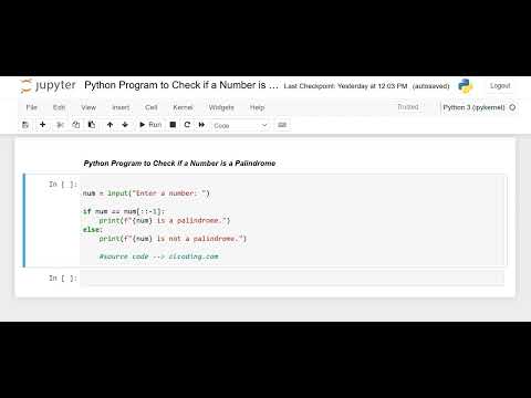 Day 2 : Python Program to check if a Number is a Palindrome