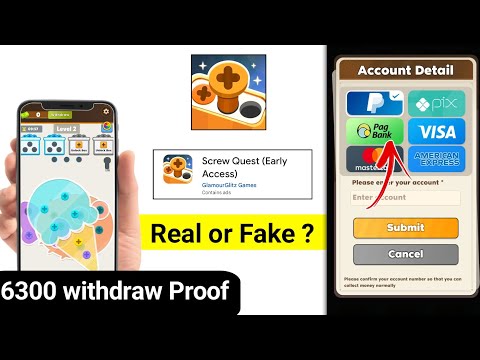 Screw Quest App Real or Fake | Screw Quest App Se Pasie kaise nikaalen | Screw Quest App full Review