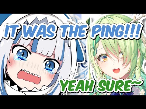 Gura Lost In PVP And Blame For The PING!!!