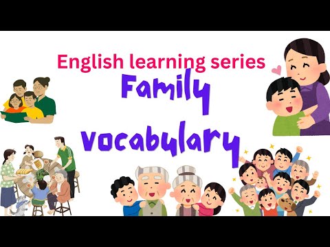 Family Fun Day! Learn Family Words Together-english vocabulary-educational video for kids