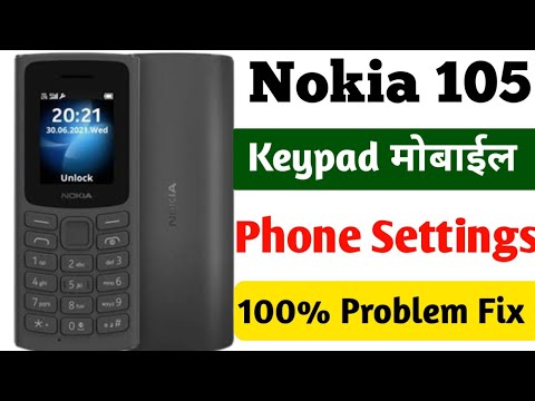 Nokia 105 Phone Settings | Nokia keypad phone settings | Nokia Settings | Nokia phone settings