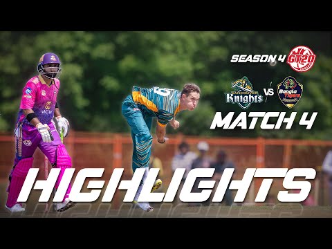 GT20 Canada Season 4 | Match - 4 | Vancouver Knights vs Bangla Tigers Mississauga | Highlights