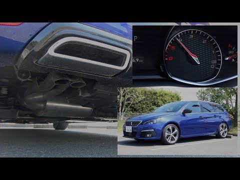 プジョー308 SW GT BlueHDi【排気音】PEUGEOT 308 SW GT BlueHDi "Exhaust sound"