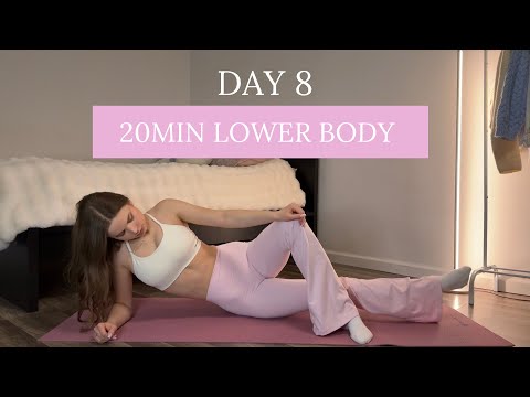 DAY 8 - 1 Month Pilates Plan // 20MIN lean & toned legs // booty burn // DoraFit