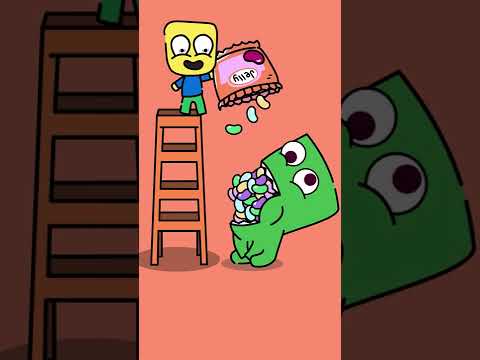 The sweet life of blue and green / Rainbow Friends animation