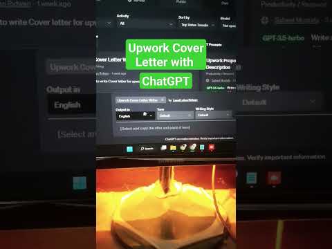 Upwork Cover Letter With ChatGPT #shorts #upwork #upworktutorial