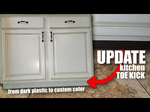 How to install kitchen cabinet toe kick - Cheap and easy way to update your kitchen cabinets