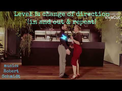 Tango Level 5: change of direction in forward step