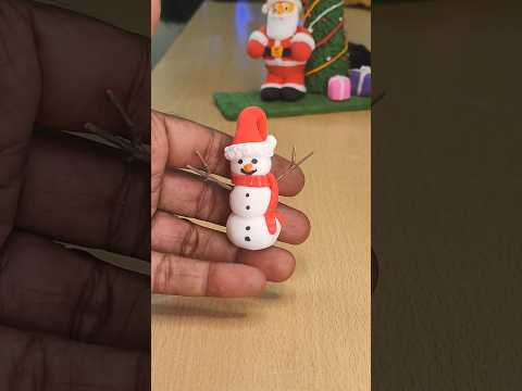 christmas clay making Snowman #christmas2024  #diy #clayidol