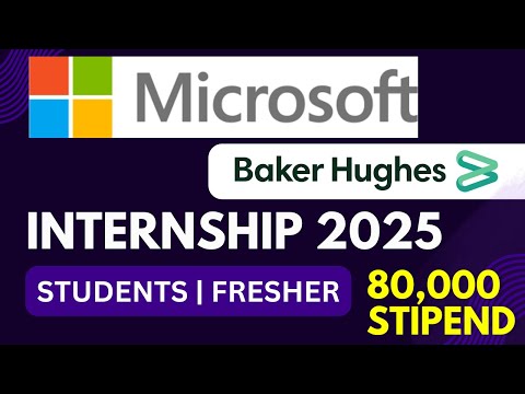 Microsoft Official Hiring For Freshers And Students | 80,000 Stipend | Off Campus 2025