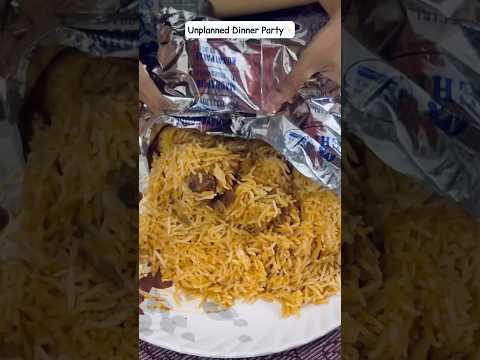 Unplanned Dinner✨#youtube #youtubeshorts #shorts #video #shortvideo #biryani #dinner #party #friends