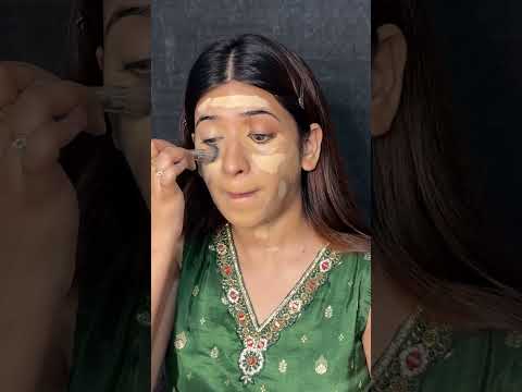 Bina foundation ke makeup  #shorts