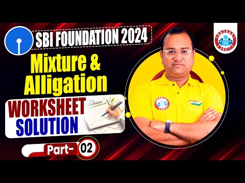 All Banking & Insurance Exam 2024 | Mixture & Alligation | Quant Worksheet Soluiton by Tarun Sir