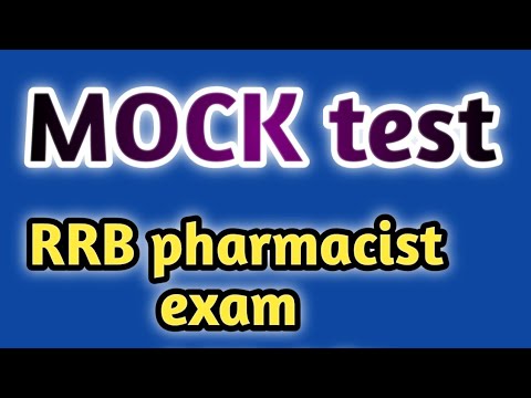 mock test for rrb pharmacist exam#railwaypharmacistexampreparation#telanganapharmacist#jssc#dsssb