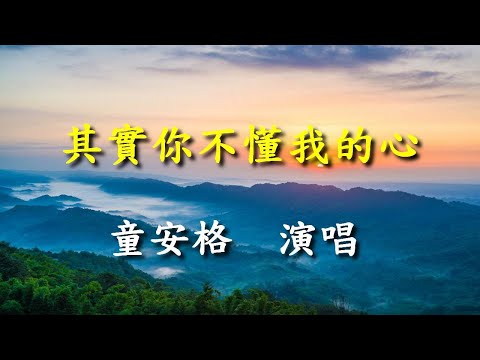 其實你不懂我的心                                                                   童安格   演唱