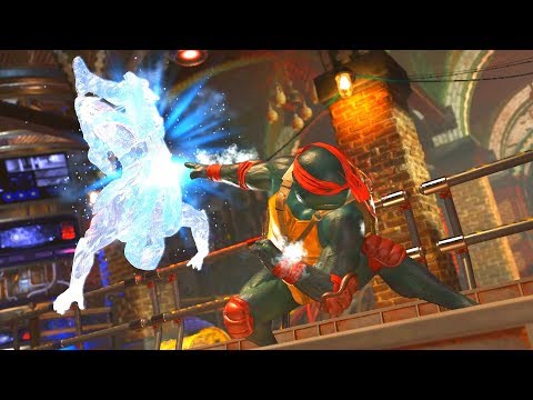 Injustice 2 - TMNT (Ninja Turtles) Raphael Performs All Super Moves/Super Move Swap Mod