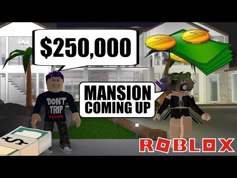 PAYING A RANDOM PERSON $250,000 TO BUILD ME A MANSION IN ROBLOX BLOXBURG!