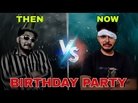 Birthday Party 🥳🎉 | Then Vs Now 😪🤣 #shorts #funny #friends #aruj #relatable