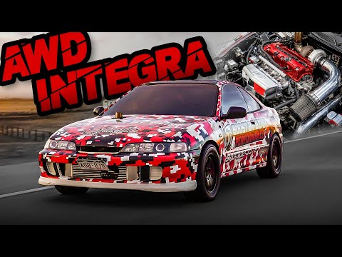 650HP AWD Integra BEATS The "1200HP F150 4WD Sleeper Truck"?! (Stock Motor Screams 9200RPM)