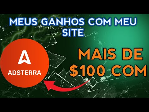 MEUS GANHOS COM MEU SITE COM ADSTERRA EM JANEIRO : RENDA EXTRA EM 2024