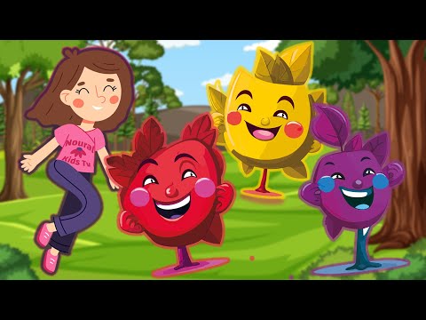 Learn Colors with Colorful Plants Finger Family - Blue Color Where Are You Finger Family For Kids